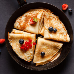 Pancakes with berries