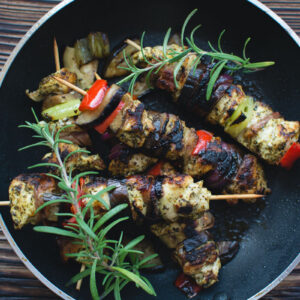 Meat skewer barbecue