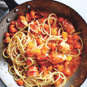 Spicy lobster pasta